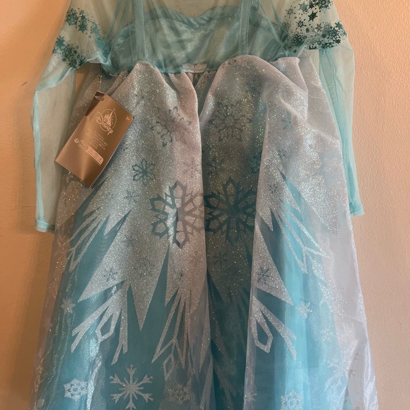 Kids Frozen-Inspired Blue Costume Dress - Picture 4 of 9